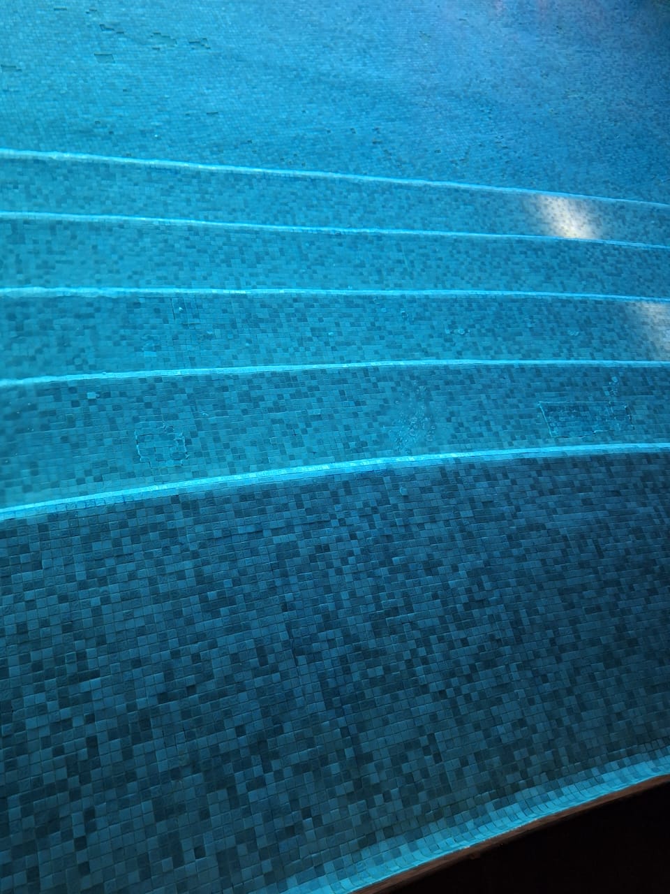 Tiled lap pool